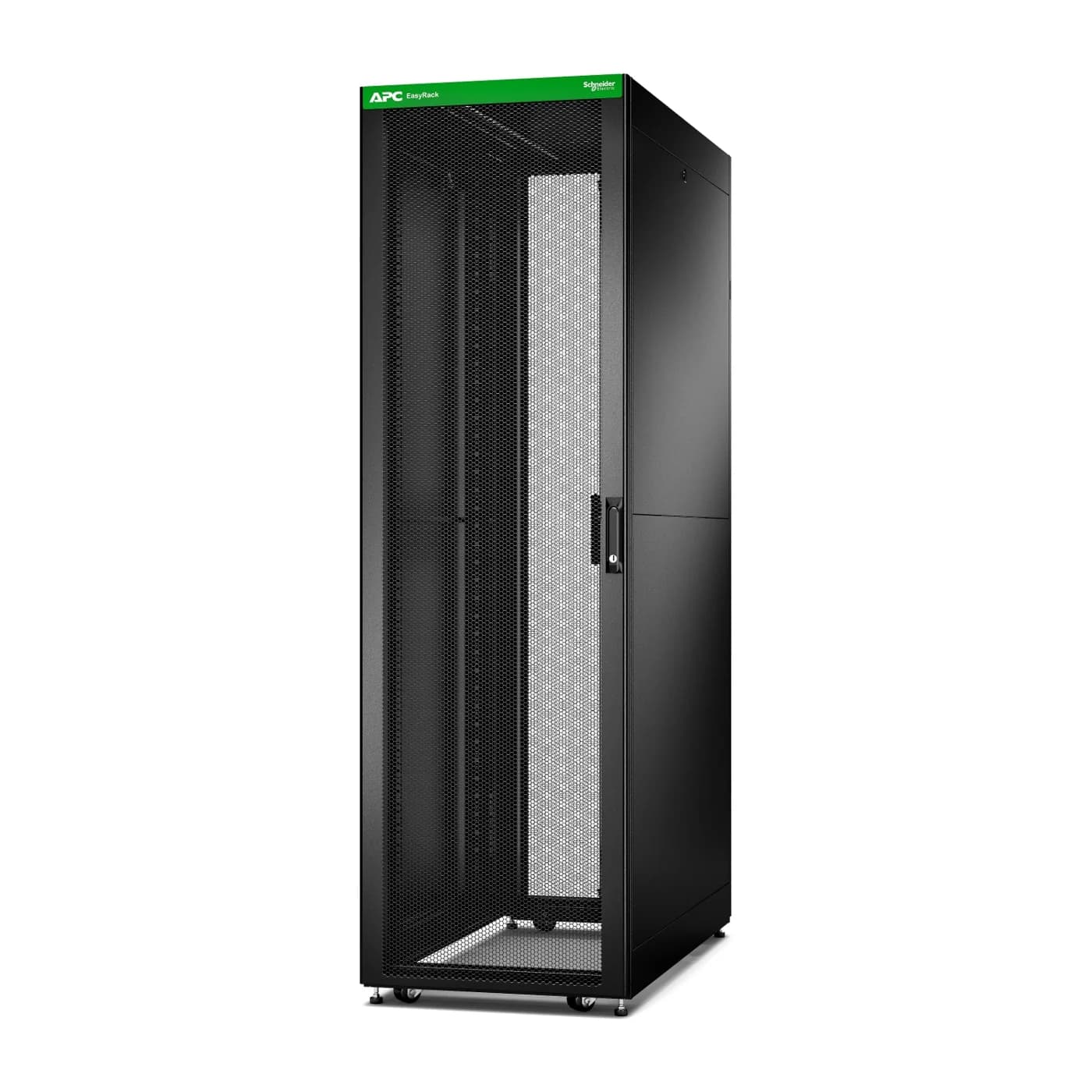 APC ER6212 Easy Rack 42U Black With Roof Castors Feet 4 Brackets and Side Panels No Bottom