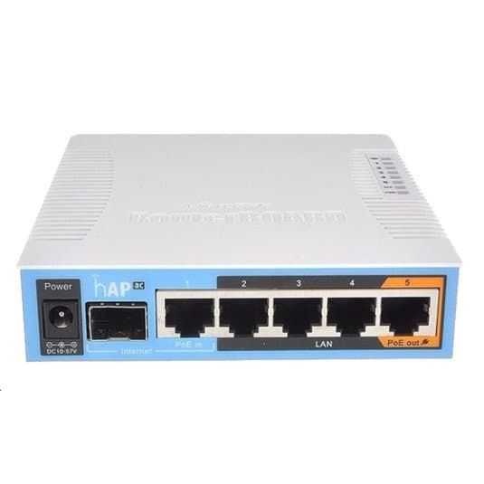 Access Point MIKROTIK (RB962UiGS-5HacT2HnT) Wireless AC1750 Dual Band Gigabit