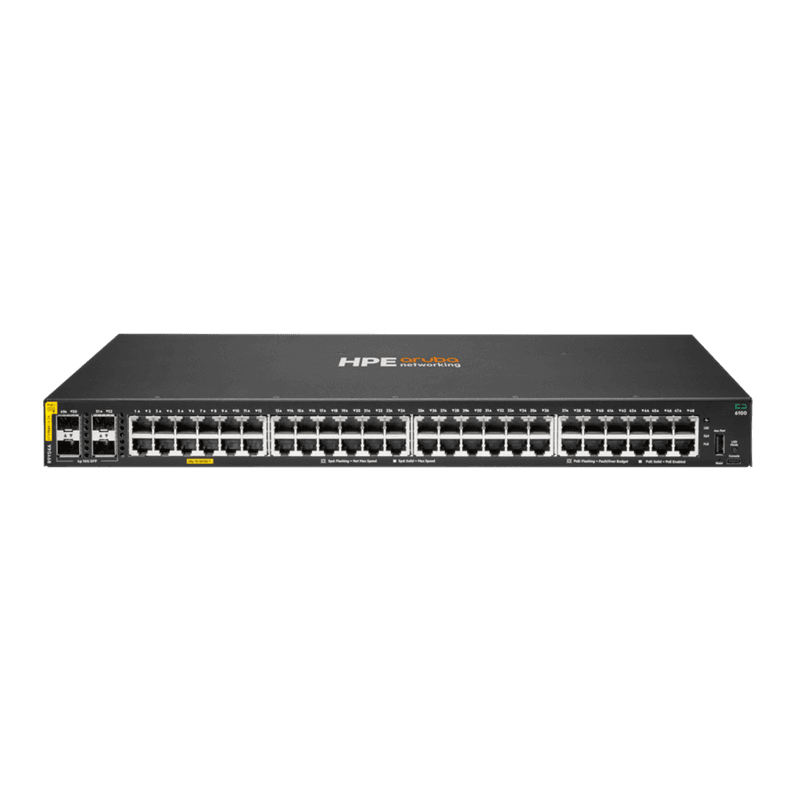 HPE Aruba 6100 48G CL4 POE 4SFP+ 740W Switch [R9Y04A]