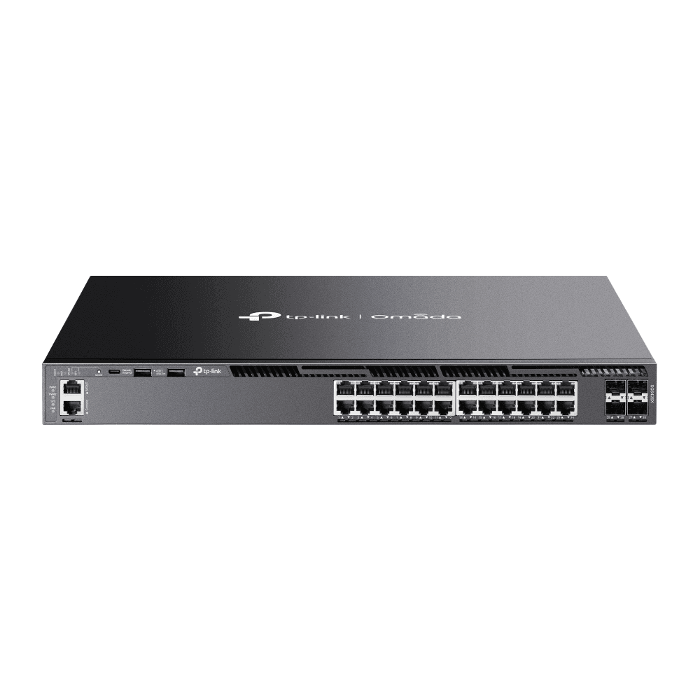 TP-Link SG6428X Omada 24-Port Gigabit Stackable L3 Managed Switch with 4 10GE SFP+ Slots