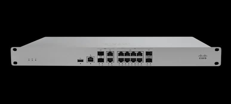 Cisco Meraki MX85 SD-WAN Security Appliance 1U (1 Gbps Firewall, SFP)