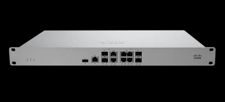 Cisco Meraki MX95 SD-WAN Security Appliance (3 Gbps Firewall, 10G SFP+)