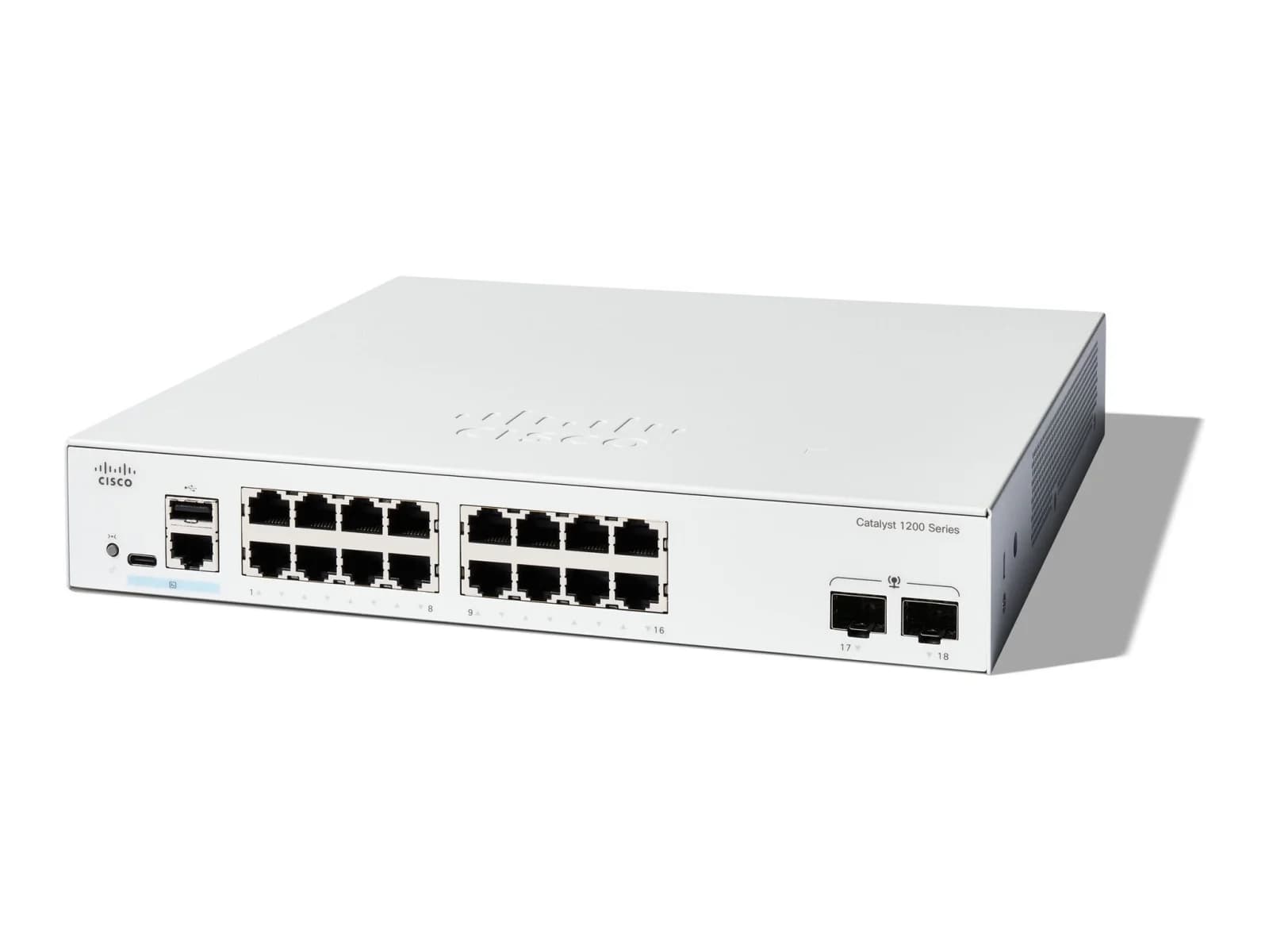 Cisco C1200-16T-2G Catalyst 1200 16-Port Gigabit Smart Switch (2x1G SFP)