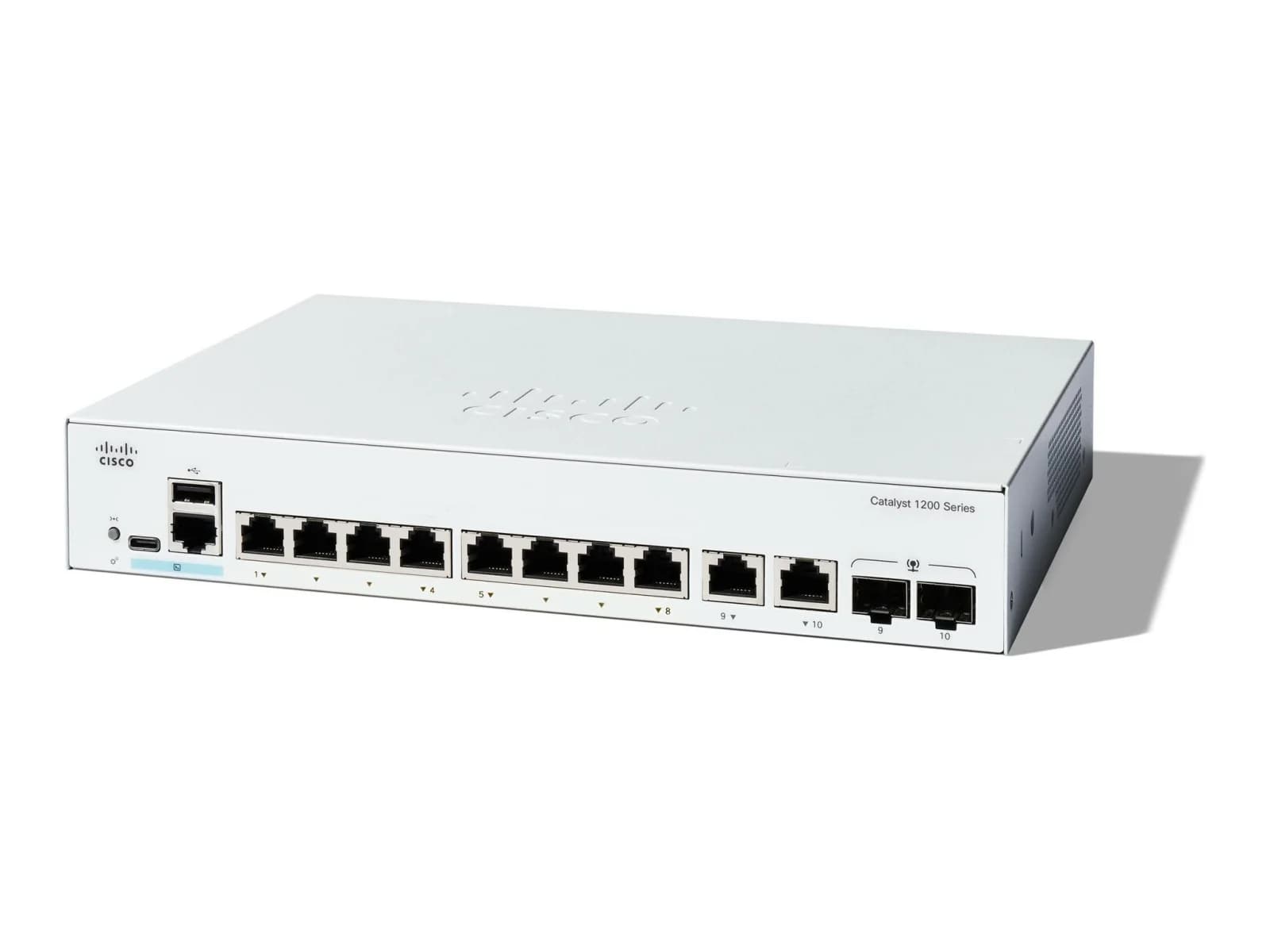 Cisco C1200-8T-E-2G Catalyst 1200 8-Port Gigabit Smart Switch (2x1G Combo)