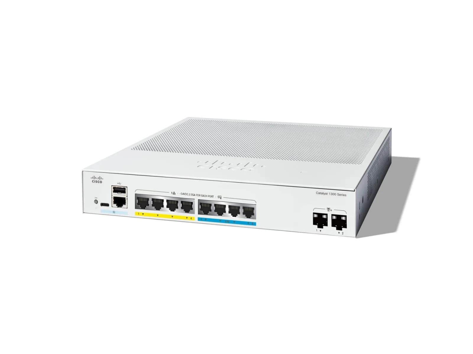 Cisco C1300-8MGP-2X Catalyst 1300 4-Port 2.5G 4-Port Gigabit PoE Managed Switch (2x10G SFP+)