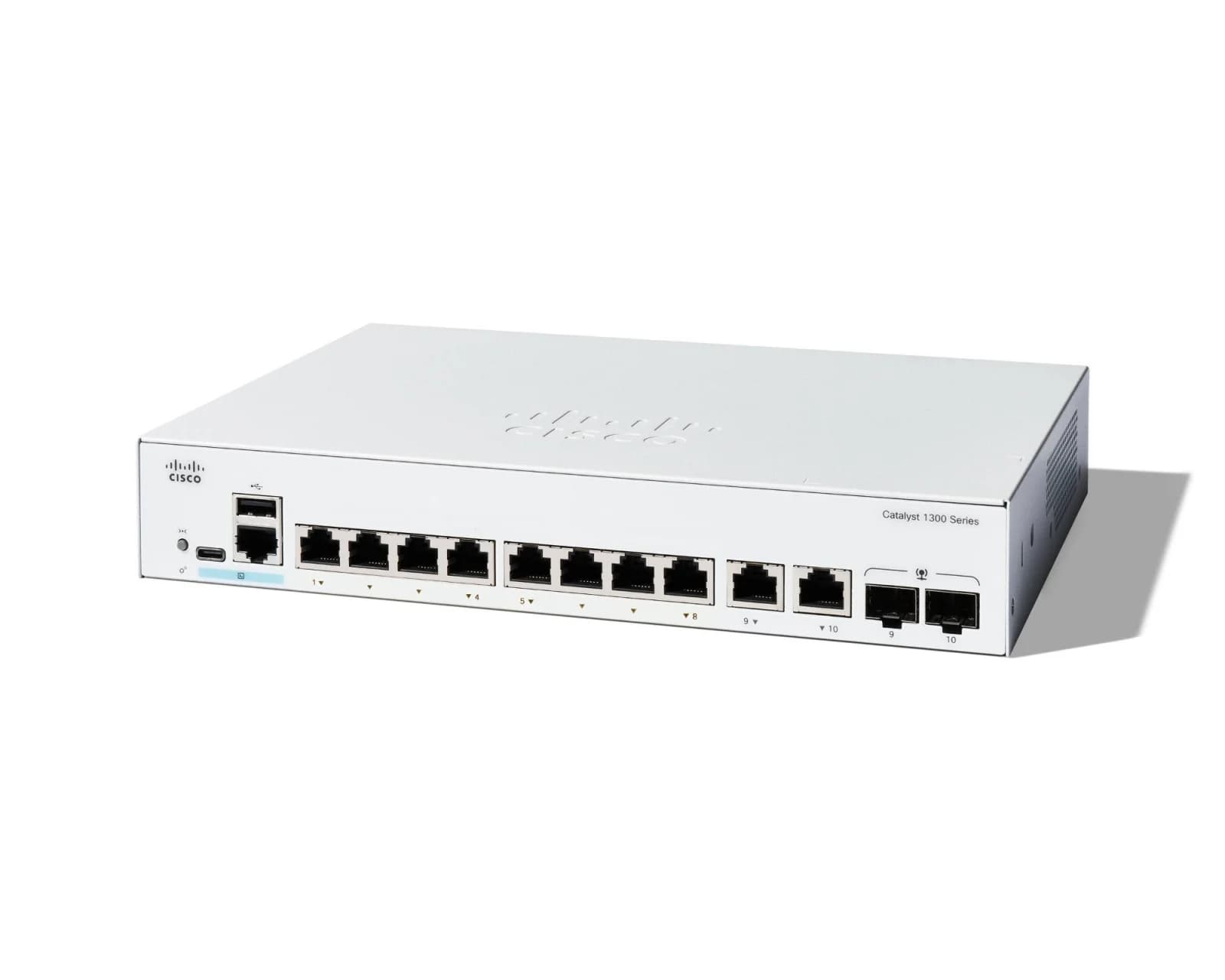 Cisco C1300-8T-E-2G Catalyst 1300 8-Port Gigabit Managed Switch (2x1G Combo)