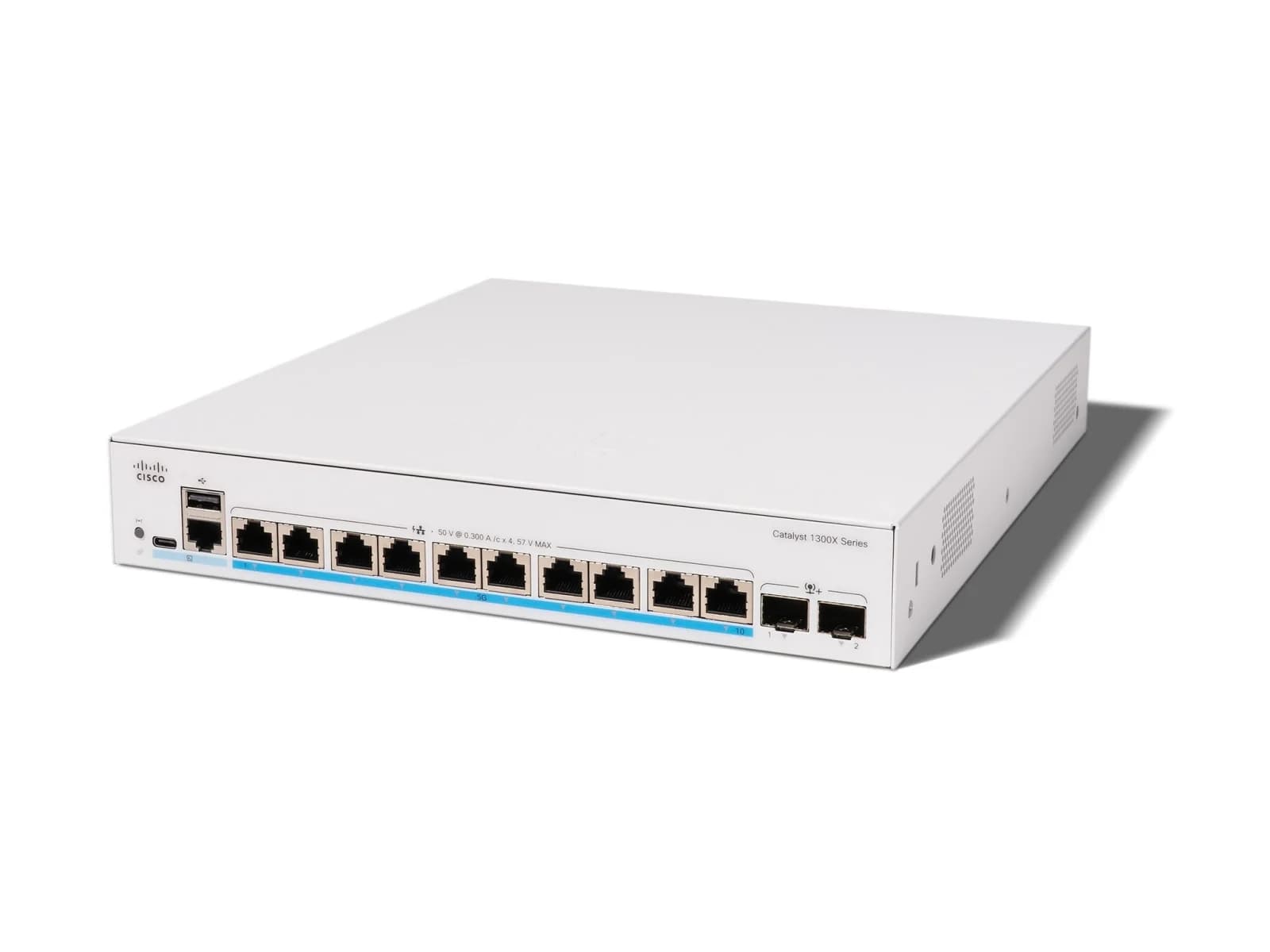 Cisco C1300X-10NU-2X Catalyst 1300X 10-Port 5G UPoE Managed Switch (2x10G SFP+)
