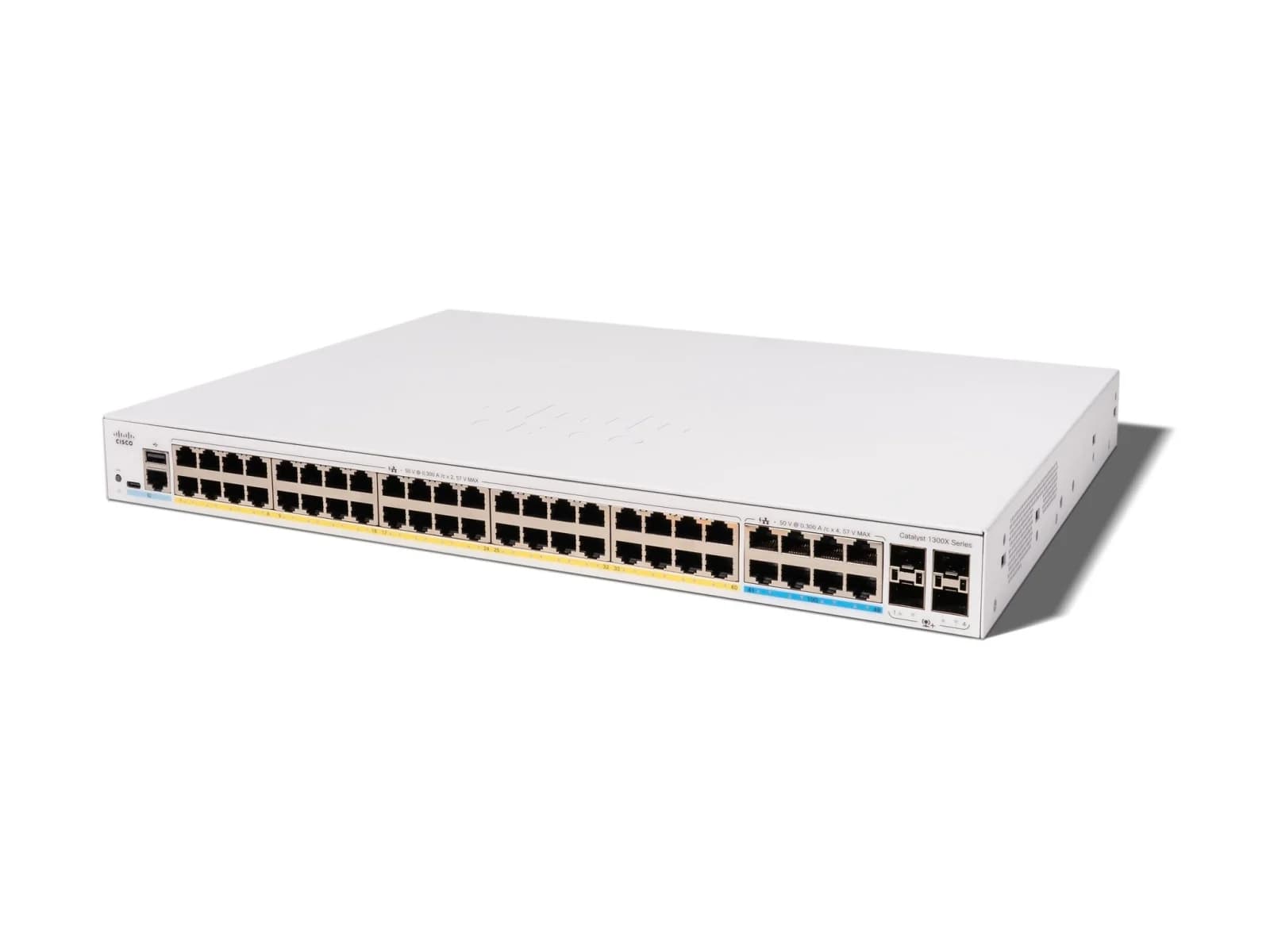 Cisco C1300X-48NGU-4X Catalyst 1300X 8-Port 5G 40-Port Gigabit UPoE Managed Switch (4x10G SFP+)