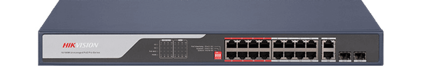 Hikvision DS-3E0318P-E 16 Port Fast Ethernet Unmanaged PoE Switch