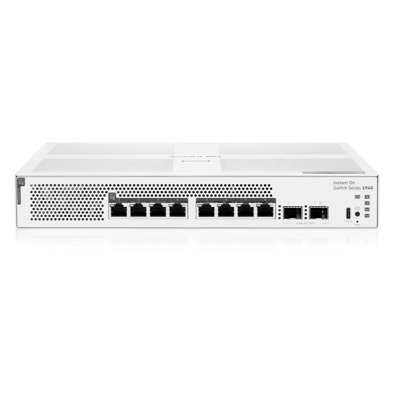 HPE Networking Instant On Switch 8p Gigabit CL6 PoE 2p SFP 124W 1940 (S4A29A)
