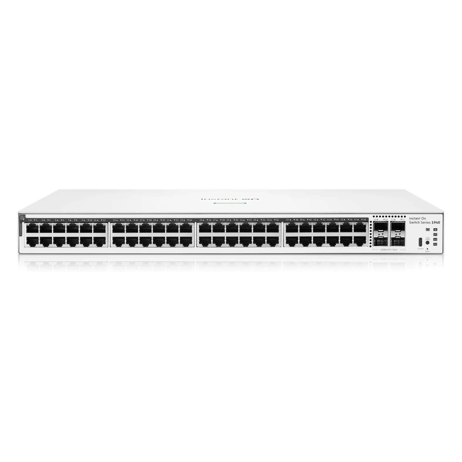 HPE Networking Instant On Switch 48p Gigabit CL4 PoE 4p SFP+ 370W 1940 (S4A34A)
