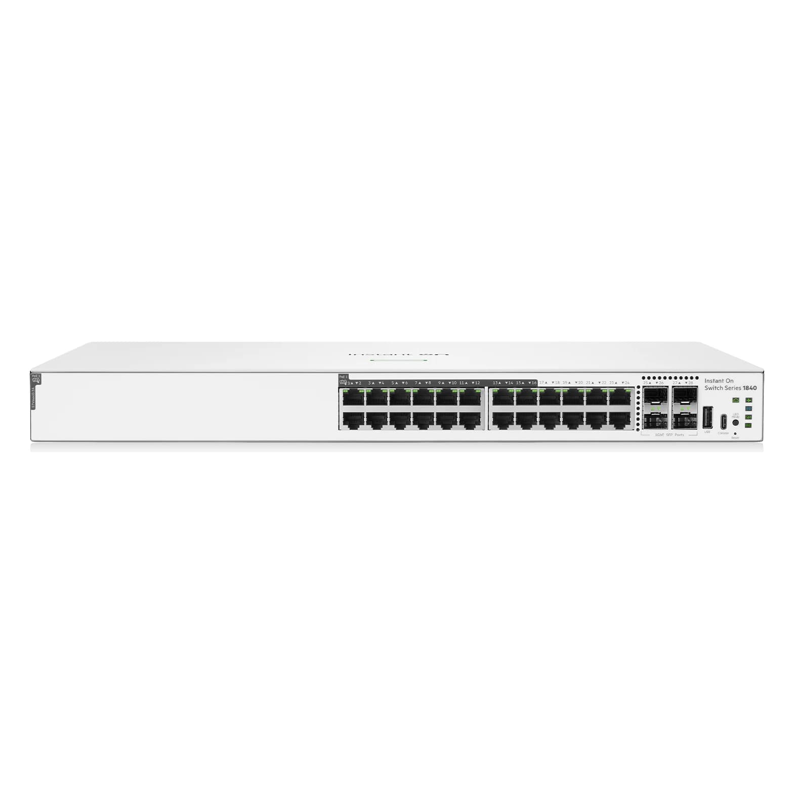 HPE Networking Instant On Switch 24p Gigabit 16p CL4 PoE 4p SFP 195W 1840 (S5E29A)