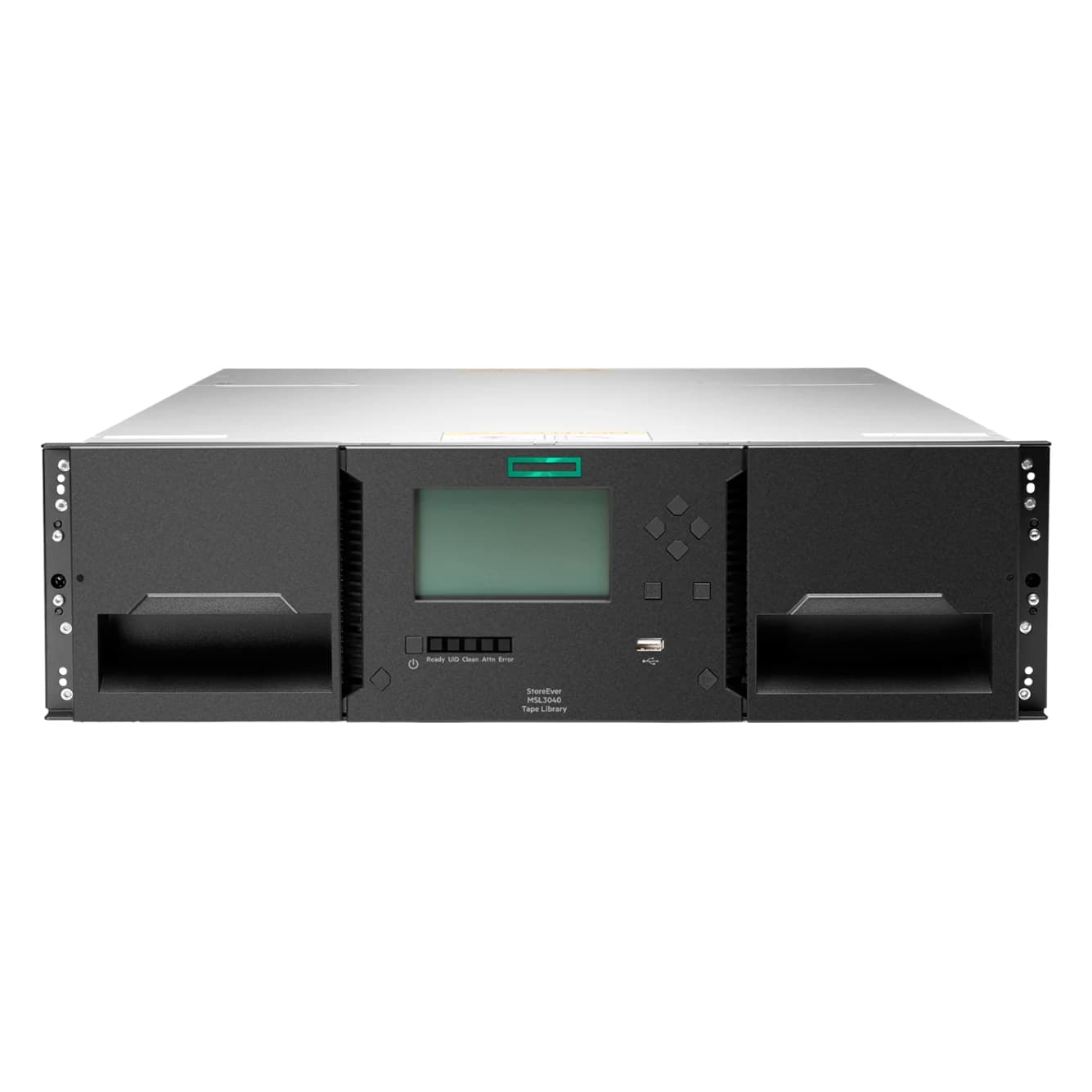HPE Storage MSL3040 Tape Library 1x MSL LTO-9 Fibre Channel 20x LTO-9 45TB Data Cartridges (P84147-B25)