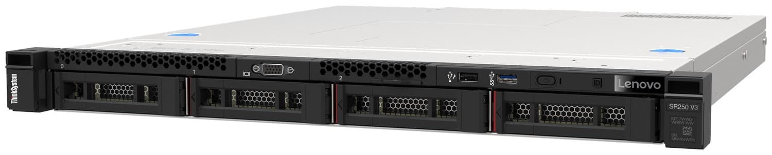 Lenovo ThinkSystem SR250 V3 1x Xeon 6333P / 16GB DDR5 / 2x 480GB SSD (7DCLA06TSG)