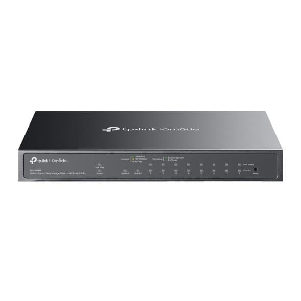 TP-LINK ES210GMP , 10-Port Gigabit Easy Managed Switch with 8-Port PoE+