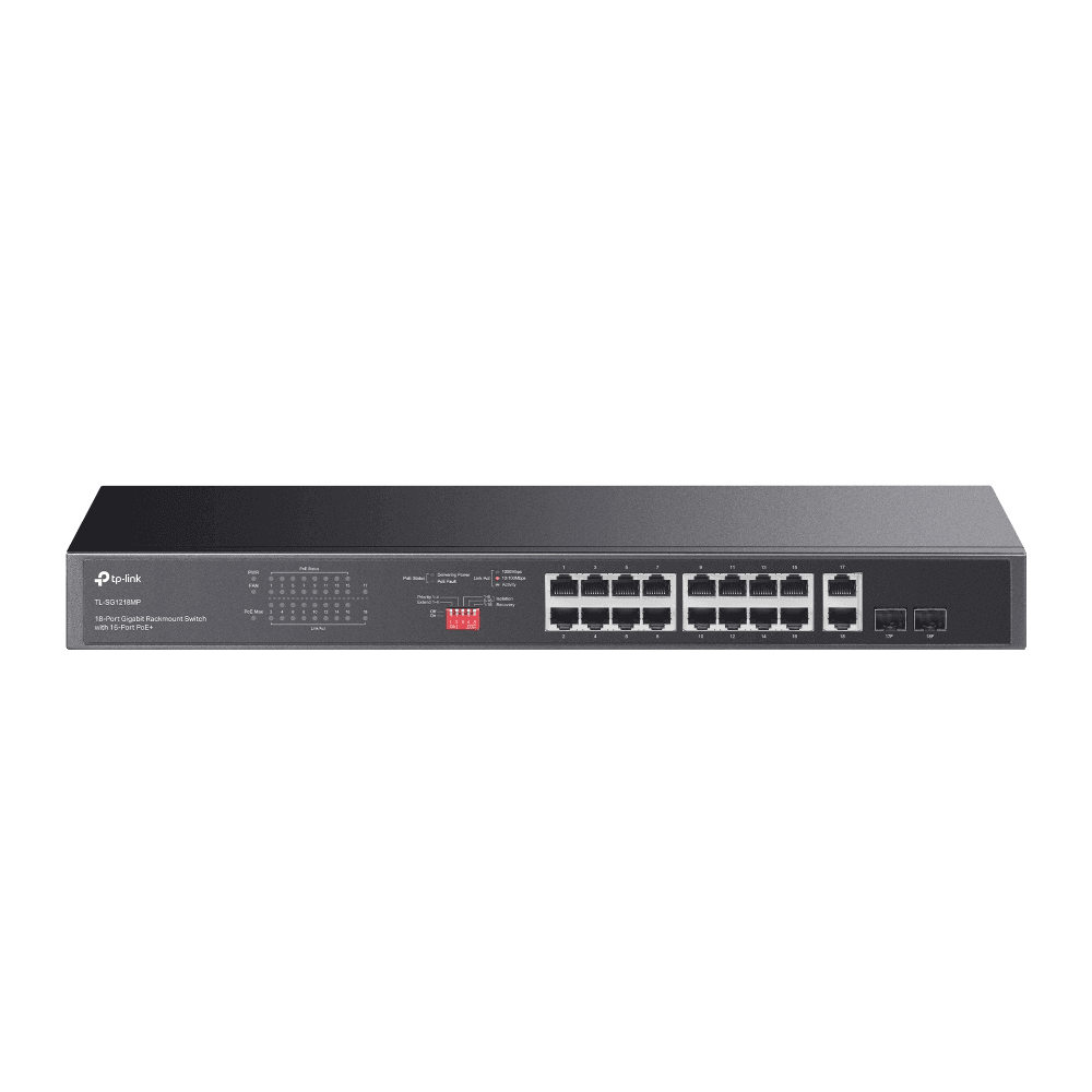 TP-Link SG1218MP 18-Port Gigabit Rackmount Switch with 16-Port PoE+