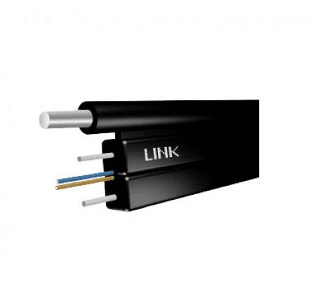 LINK (UFH9512M) FTTx FLAT 2C, Solid Drop Cable, LSZH (TRUE Compatible) 1,000 M.