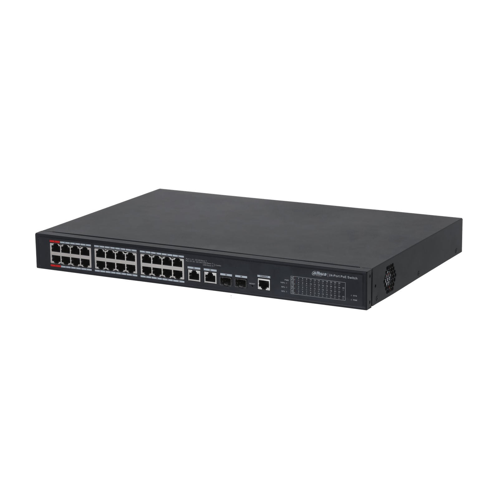 DAHUA Managed PoE Switch 24PoE 2Uplink (DH-PFS4226-24ET-360)