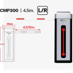 ZKTeco CMP300 R/L(AC) ไม้กั้นรถยนต์ ไม้กระดก