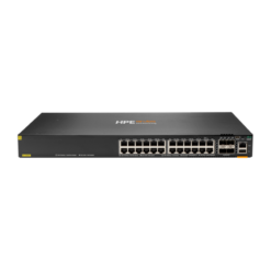 HPE Aruba 6300F 24G CL4 PoE 4SFP56 Switch (24 x 1000Base-T PoE+, 4 x 10/25/50G SFP56, 370W) [JL666A]
