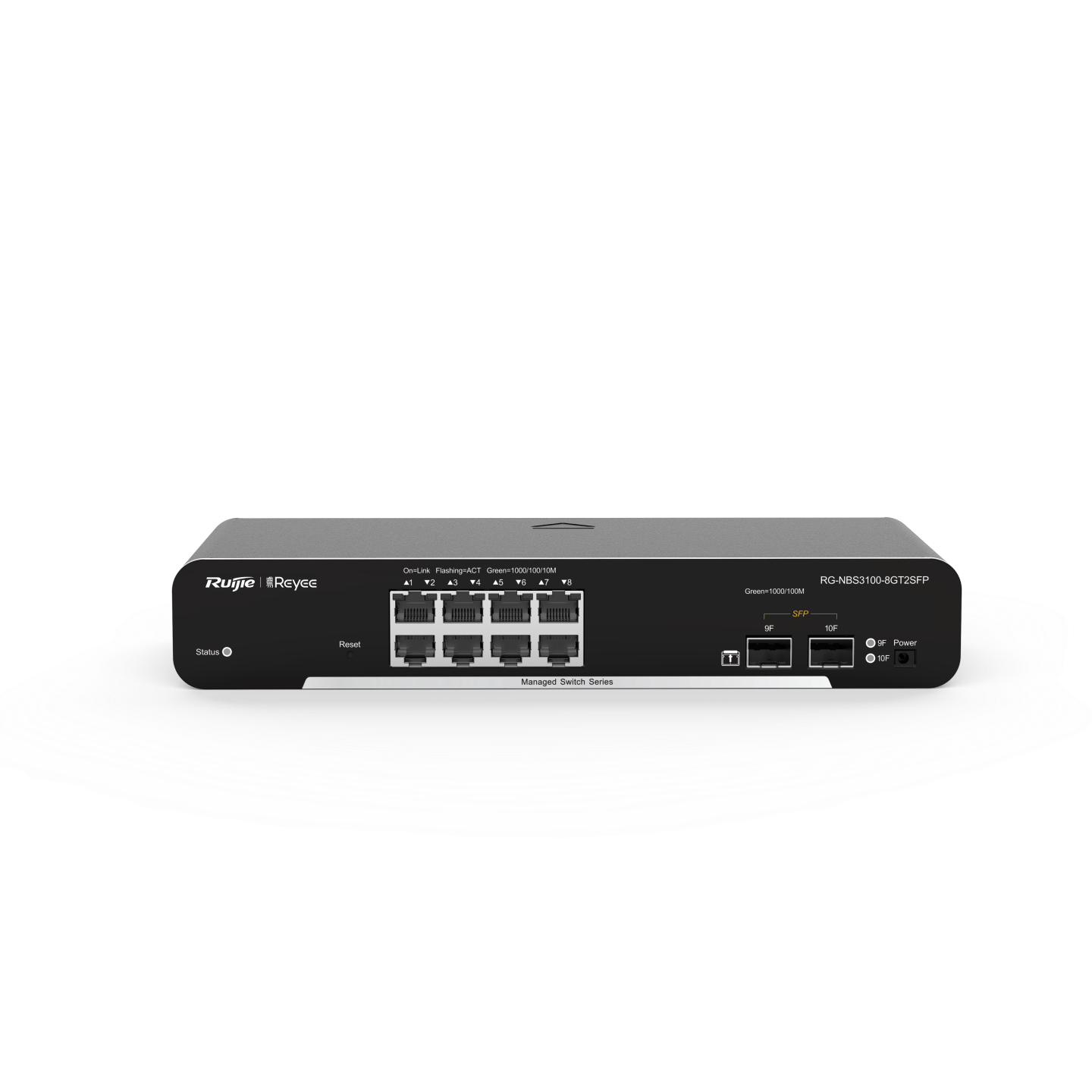 Reyee RG-NBS3100-8GT2SFP , 8-Port Gigabit L2 Managed Switch, 8 Gigabit RJ45 Ports,2 SFP Slots, Desktop Steel Case - Image 2