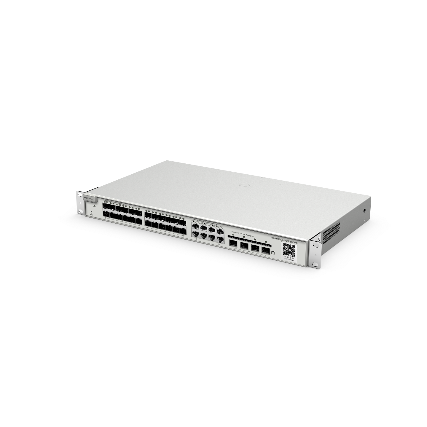 Reyee RG-NBS3200-24SFP/8GT4XS , 24-Port SFP L2 Managed 10G Switch, 24 SFP Slots, 8 Gigabit RJ45 Combo Ports, 4 *10G SFP+ Slots, 19-inch Rack-mountable Steel Case - Image 3