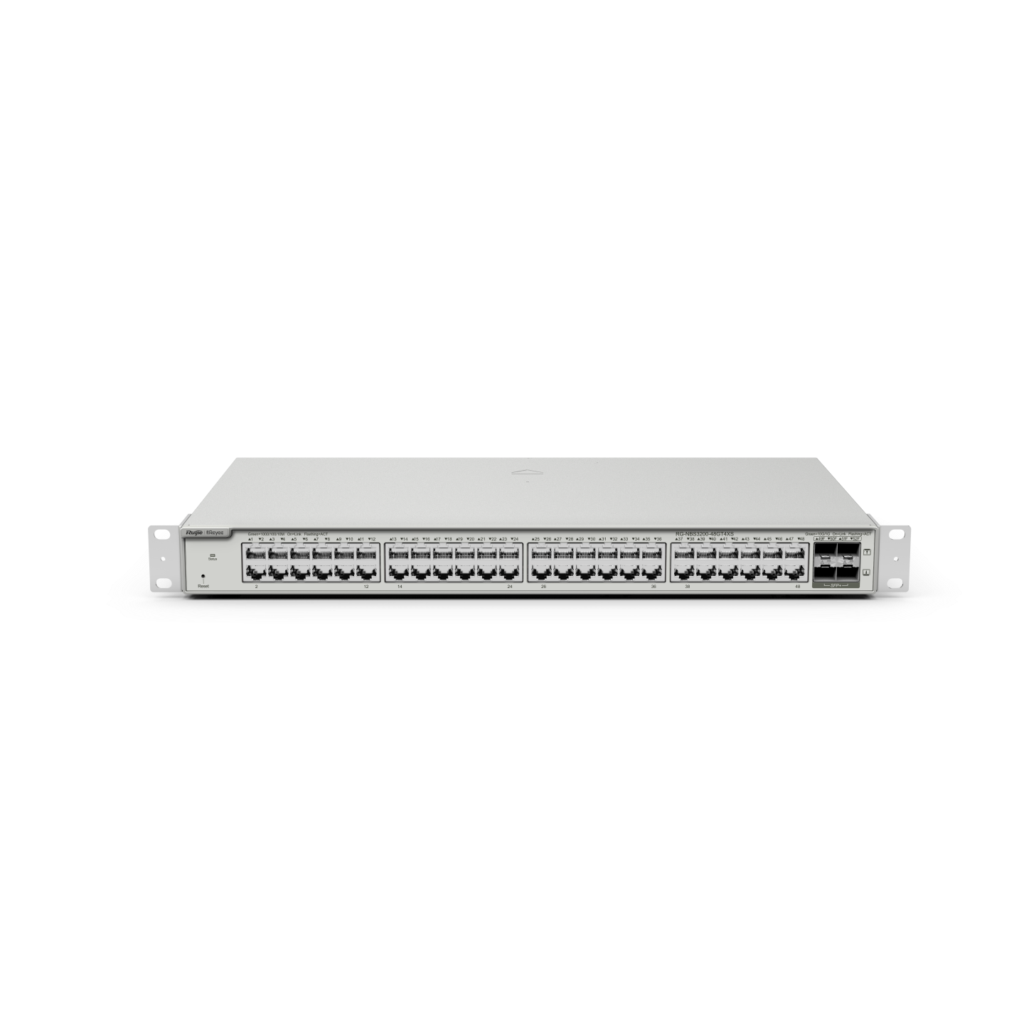 Reyee RG-NBS3200-48GT4XS , 48-Port L2 Managed 10G Switch, 48 Gigabit RJ45 Ports,4 *10G SFP+ Slots,19-inch Rack-mountable Steel Case - Image 2