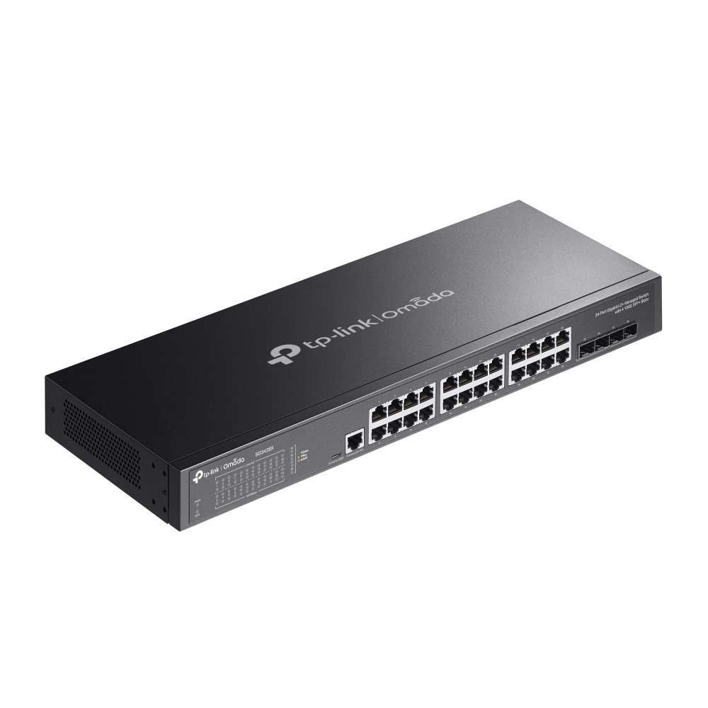 TP-Link SG3428X JetStream™ 24-Port Gigabit L2+ Managed Switch with 4 10GE SFP+ Slots - Image 4