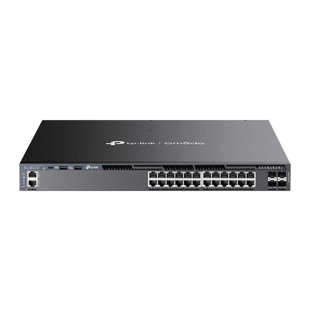 TP-Link SG6428XHP Omada 24-PortGigabit Stackable L3 Managed PoE+ Switch with 4 10GE SFP+ Slots