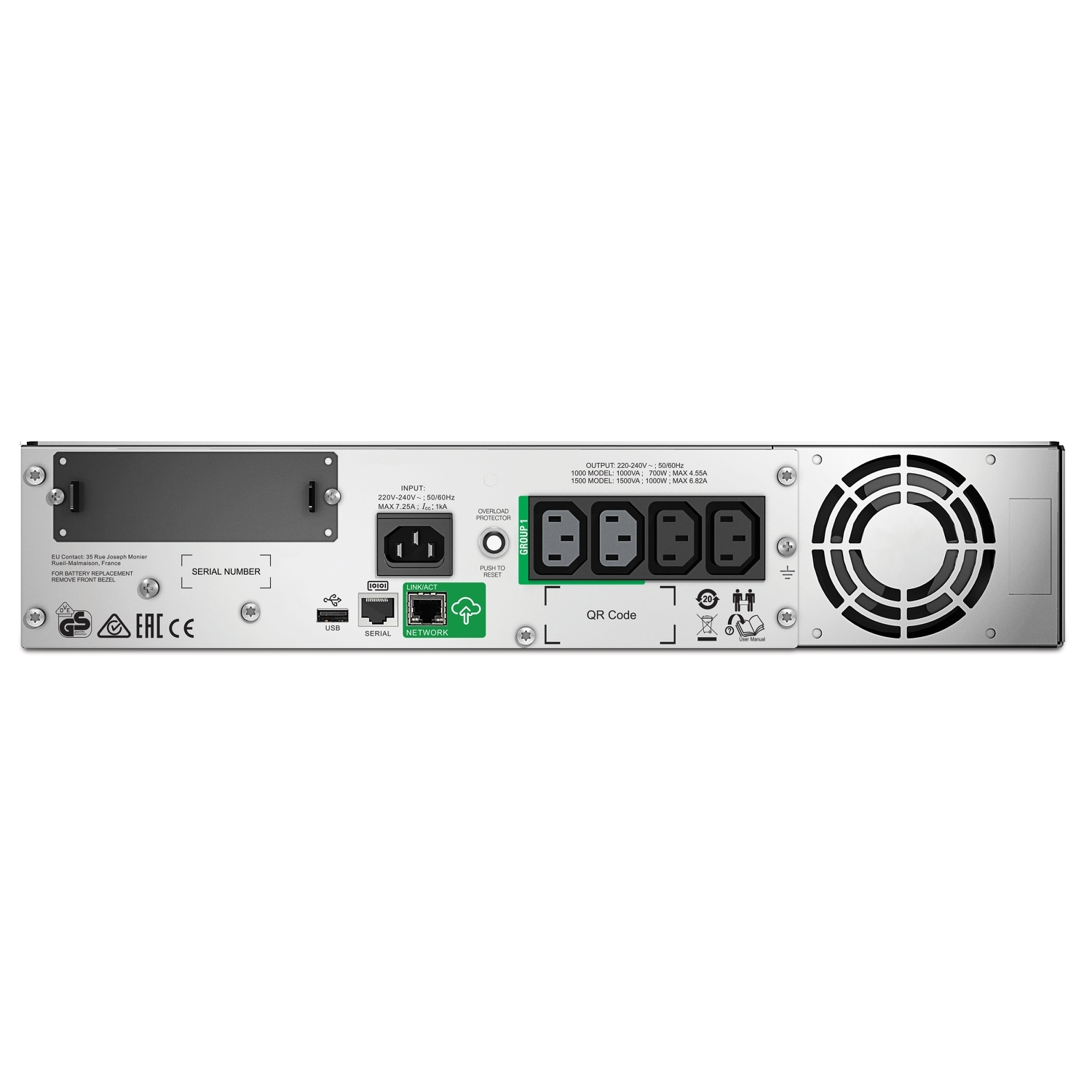 APC Smart-UPS 1500VA LCD RM 2U 230V with Smart Connect ( SMT1500RMI2UC ) - Image 3